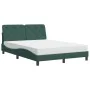 Bett mit dunkelgrüner Samtmatratze 140x200 cm von vidaXL, Betten und Lattenroste - Ref: Foro24-3208661, Preis: 420,14 €, Raba...