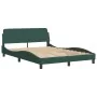 Bett mit dunkelgrüner Samtmatratze 140x200 cm von vidaXL, Betten und Lattenroste - Ref: Foro24-3208661, Preis: 420,14 €, Raba...