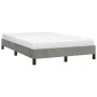 Light gray velvet bed frame 120x190 cm by vidaXL, Beds and slatted bases - Ref: Foro24-3269625, Price: 118,77 €, Discount: %