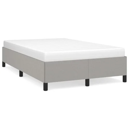 Estructura de cama tela gris claro 120x190 cm de vidaXL, Camas y somieres - Ref: Foro24-3269631, Precio: 101,01 €, Descuento: %