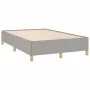 Light gray fabric bed frame 120x190 cm by vidaXL, Beds and slatted bases - Ref: Foro24-3269638, Price: 89,78 €, Discount: %