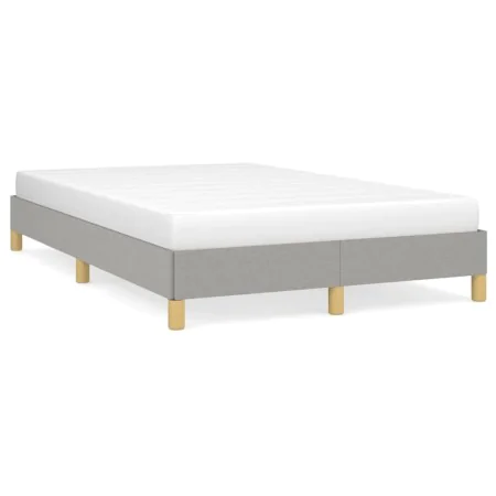 Light gray fabric bed frame 120x190 cm by vidaXL, Beds and slatted bases - Ref: Foro24-3269612, Price: 91,52 €, Discount: %