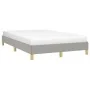 Hellgrauer Stoffbettrahmen 120x190 cm von vidaXL, Betten und Lattenroste - Ref: Foro24-3269612, Preis: 91,52 €, Rabatt: %