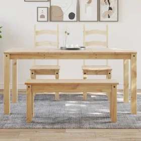 Panama dining table solid pine wood 160x80x75 cm by vidaXL, Kitchen and dining tables - Ref: Foro24-4005705, Price: 172,11 €,...