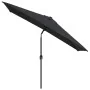 Garden umbrella with black metal pole 300x200 cm by vidaXL, Umbrellas - Ref: Foro24-47128, Price: 75,77 €, Discount: %
