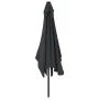 Garden umbrella with black metal pole 300x200 cm by vidaXL, Umbrellas - Ref: Foro24-47128, Price: 75,77 €, Discount: %