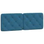 Bed frame with blue velvet headboard 120x200 cm by vidaXL, Beds and slatted bases - Ref: Foro24-3207915, Price: 220,86 €, Dis...