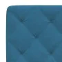 Bed frame with blue velvet headboard 120x200 cm by vidaXL, Beds and slatted bases - Ref: Foro24-3207915, Price: 220,86 €, Dis...
