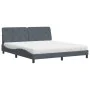 Cama con colchón terciopelo gris oscuro 180x200 cm de vidaXL, Camas y somieres - Ref: Foro24-3208671, Precio: 463,77 €, Descu...