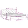 Bett mit dunkelgrauer Samtmatratze 180x200 cm von vidaXL, Betten und Lattenroste - Ref: Foro24-3208671, Preis: 472,53 €, Raba...