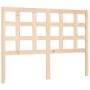 Double bed frame with solid wood headboard by vidaXL, Beds and slatted bases - Ref: Foro24-3193956, Price: 114,95 €, Discount: %