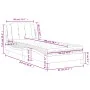 Bett mit schwarzer Kunstledermatratze 80x200 cm von vidaXL, Betten und Lattenroste - Ref: Foro24-3208824, Preis: 247,25 €, Ra...