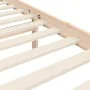 Double bed frame with solid wood headboard by vidaXL, Beds and slatted bases - Ref: Foro24-3193891, Price: 116,29 €, Discount: %