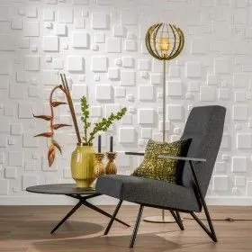 WallArt 3D Wandpaneele 24 Stk. GA-WA09 Design Squares von WallArt, Wandverkleidung - Ref: Foro24-276201, Preis: 79,12 €, Raba...
