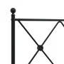 Bed frame with black metal headboard 107x203 cm by vidaXL, Beds and slatted bases - Ref: Foro24-376498, Price: 77,74 €, Disco...