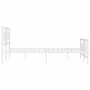 Estructura cama metal con cabecero y pie cama blanco 183x213 cm de vidaXL, Camas y somieres - Ref: Foro24-376298, Precio: 127...