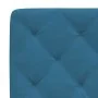 Bettgestell mit blauem Samtkopfteil 100x200 cm von vidaXL, Betten und Lattenroste - Ref: Foro24-3207909, Preis: 148,94 €, Rab...
