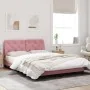 Estructura de cama con cabecero de terciopelo rosa 120x200 cm de vidaXL, Camas y somieres - Ref: Foro24-3207916, Precio: 203,...