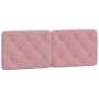 Estructura de cama con cabecero de terciopelo rosa 120x200 cm de vidaXL, Camas y somieres - Ref: Foro24-3207916, Precio: 203,...