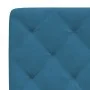 Bed frame with blue velvet headboard 140x190 cm by vidaXL, Beds and slatted bases - Ref: Foro24-3207921, Price: 203,43 €, Dis...