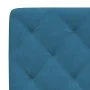 Bettgestell mit blauem Samtkopfteil 140x190 cm von vidaXL, Betten und Lattenroste - Ref: Foro24-3207921, Preis: 203,43 €, Rab...
