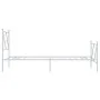 Metal bed frame with headboard and footboard white 80x200 cm by vidaXL, Beds and slatted bases - Ref: Foro24-376560, Price: 6...