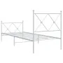 Metallbettgestell mit Kopf- und Fußteil weiß 80x200 cm von vidaXL, Betten und Lattenroste - Ref: Foro24-376560, Preis: 67,91 ...