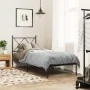 Estructura de cama con cabecero metal negro 75x190 cm de vidaXL, Camas y somieres - Ref: Foro24-376492, Precio: 70,58 €, Desc...