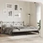 Estructura de cama con cabecero metal negro 193x203 cm de vidaXL, Camas y somieres - Ref: Foro24-376508, Precio: 122,46 €, De...