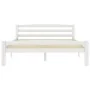 Estructura de cama de madera maciza de pino blanca 120x200 cm de vidaXL, Camas y somieres - Ref: Foro24-322070, Precio: 120,7...