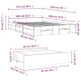 White engineered wood bed with drawers 140x190 cm by vidaXL, Beds and slatted bases - Ref: Foro24-3280762, Price: 172,95 €, D...