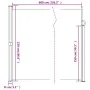 Beige einziehbare Seitenmarkise 220x600 cm von vidaXL, Sonnenschirme - Ref: Foro24-4004570, Preis: 136,83 €, Rabatt: %