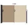 Toldo lateral retráctil gris taupe 140x600 cm de vidaXL, Sombrillas - Ref: Foro24-4004514, Precio: 115,10 €, Descuento: %