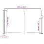 Toldo lateral retráctil gris taupe 140x600 cm de vidaXL, Sombrillas - Ref: Foro24-4004514, Precio: 115,10 €, Descuento: %