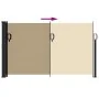 Beige einziehbare Seitenmarkise 120x500 cm von vidaXL, Sonnenschirme - Ref: Foro24-4004405, Preis: 105,40 €, Rabatt: %