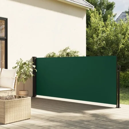 Dark green retractable side awning 120x600 cm by vidaXL, Umbrellas - Ref: Foro24-4004500, Price: 103,26 €, Discount: %