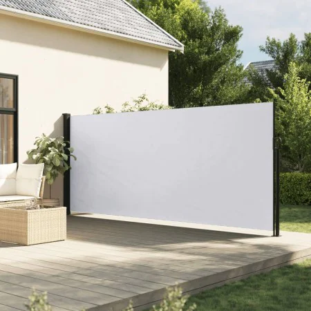 Toldo lateral retráctil blanco 160x500 cm de vidaXL, Sombrillas - Ref: Foro24-4004436, Precio: 106,24 €, Descuento: %