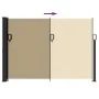 Beige retractable side awning 140x600 cm by vidaXL, Umbrellas - Ref: Foro24-4004510, Price: 114,57 €, Discount: %