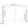 Beige retractable side awning 140x600 cm by vidaXL, Umbrellas - Ref: Foro24-4004510, Price: 114,57 €, Discount: %