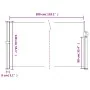 Toldo lateral retráctil verde oscuro 140x300 cm de vidaXL, Sombrillas - Ref: Foro24-4004305, Precio: 101,75 €, Descuento: %