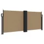 Toldo lateral retráctil gris taupe 100x1000 cm de vidaXL, Sombrillas - Ref: Foro24-4004694, Precio: 110,42 €, Descuento: %