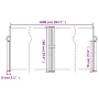 Taupe gray retractable side awning 100x1000 cm by vidaXL, Umbrellas - Ref: Foro24-4004694, Price: 110,46 €, Discount: %