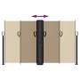 Toldo lateral retráctil gris taupe 140x1000 cm de vidaXL, Sombrillas - Ref: Foro24-4004724, Precio: 127,81 €, Descuento: %