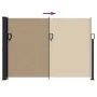 Taupe gray retractable side awning 140x300 cm by vidaXL, Umbrellas - Ref: Foro24-4004304, Price: 96,42 €, Discount: %