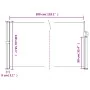 Taupe gray retractable side awning 140x300 cm by vidaXL, Umbrellas - Ref: Foro24-4004304, Price: 96,42 €, Discount: %