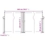 Toldo lateral retráctil blanco 120x600 cm de vidaXL, Sombrillas - Ref: Foro24-4004601, Precio: 114,18 €, Descuento: %