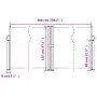 White retractable side awning 120x600 cm by vidaXL, Umbrellas - Ref: Foro24-4004601, Price: 114,18 €, Discount: %