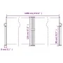 Taupegraue einziehbare Seitenmarkise 120x1200 cm von vidaXL, Sonnenschirme - Ref: Foro24-4004799, Preis: 120,96 €, Rabatt: %