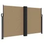 Taupe gray retractable side awning 140x1200 cm by vidaXL, Umbrellas - Ref: Foro24-4004814, Price: 138,32 €, Discount: %