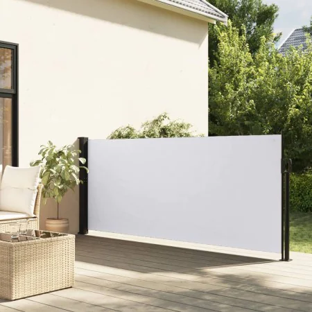 Toldo lateral retráctil blanco 120x300 cm de vidaXL, Sombrillas - Ref: Foro24-4004286, Precio: 94,38 €, Descuento: %